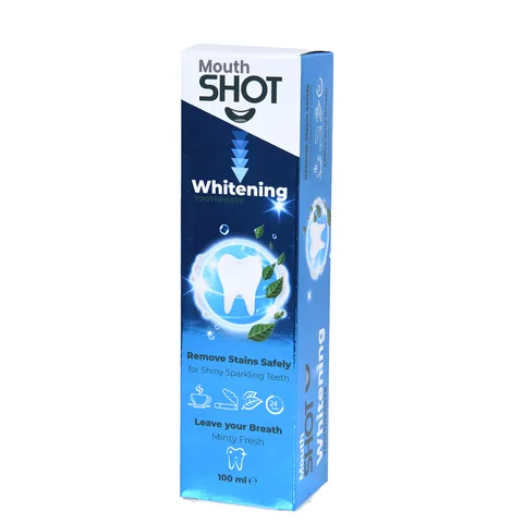 Whitening-Zahnpasta mit frischer Minze von Mouth Shot – 100 ml