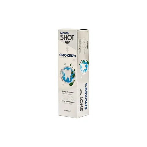 Whitening-Zahnpasta für Raucher von Mouth Shot – 100 ml