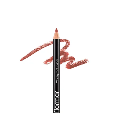 Матовый карандаш для губ Flormar водостойкий и интенсивно пигментированный 202 мягкий розово-коричневый