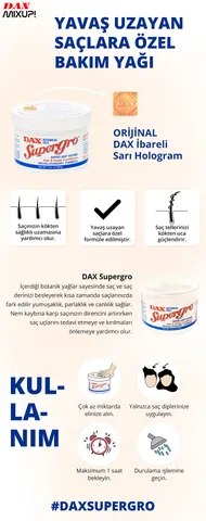 Dax Supergro Hair Care Oil 198g - Nourishing Formula for Growth