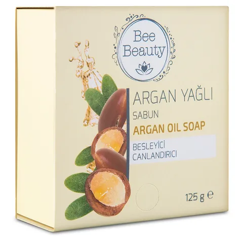 Мыло твердое питательное с аргановым маслом Bee Beauty 125 г