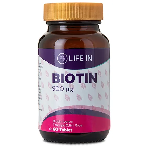 Таблетки Биотин для здоровья волос и кожи от Life In