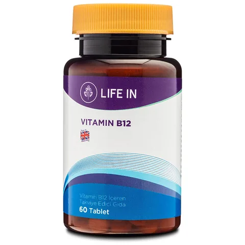 Таблетки витамина B12 Life In - поддержка энергии и иммунитета