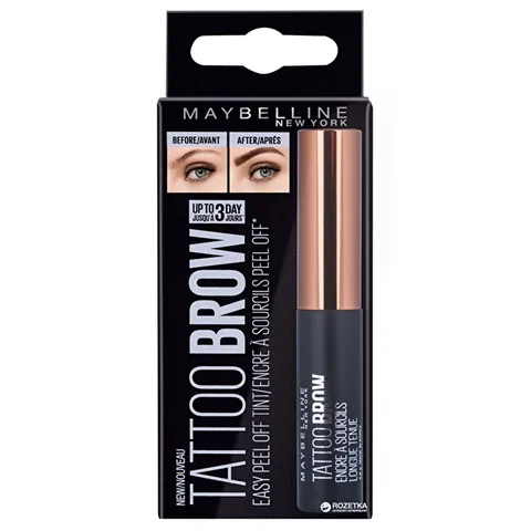 Гель для бровей Maybelline Tattoo Brow Tint Темно-коричневый 7 мл