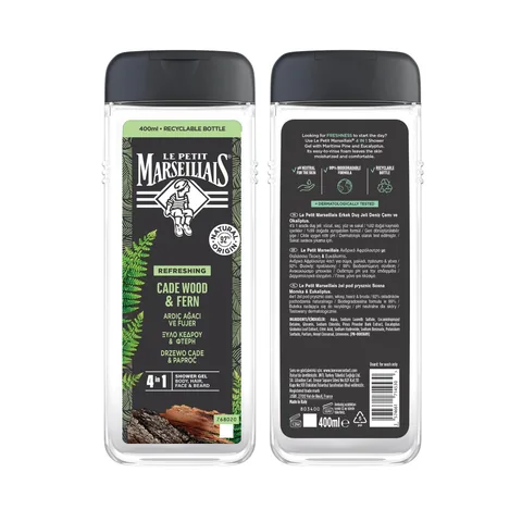 Le Petit Marseillais 400ml Duschgel - 3-in-1 Reiniger &amp; Feuchtigkeitsspender