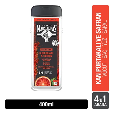 Гель для душа Le Petit Marseillais Апельсин и Шафран 400 мл