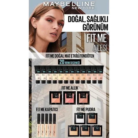 Maybelline New York Тональный крем Fit Me Матовый и без пор 105 Натуральный Айвори