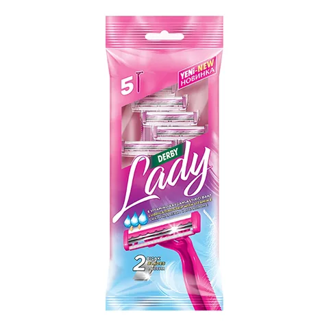 Derby Lady 2 Damenrasierer 5er-Pack