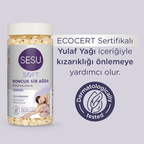 Sesu Soft Bead Wax 250g - Hypoallergen, langanhaltend glatte Haut