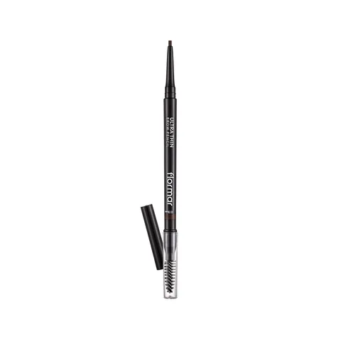 Карандаш для бровей Flormar Ultra Thin 003 Коричневый с кисточкой