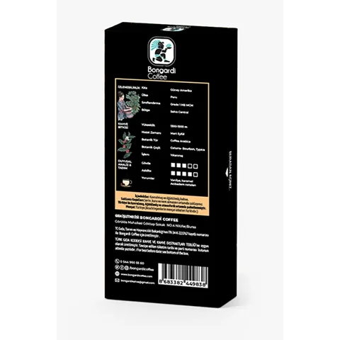 Bongardi Peru Coffee Capsules - 10 Nespresso Pods, Rich Aroma