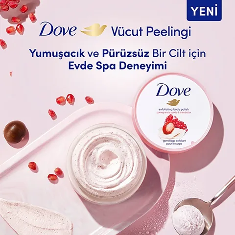 Dove Body Scrub Pomegranate &amp; Shea Butter - 225ml Moisturizer