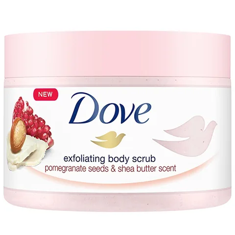 Dove Body Scrub Pomegranate &amp; Shea Butter - 225ml Moisturizer