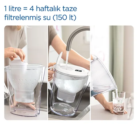 Бритта Марелла XL 3.5L кувшин для воды с 3 фильтрами MAXTRA PRO