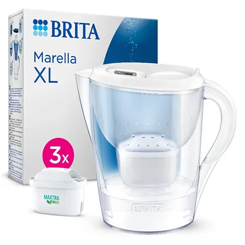 Бритта Марелла XL 3.5L кувшин для воды с 3 фильтрами MAXTRA PRO