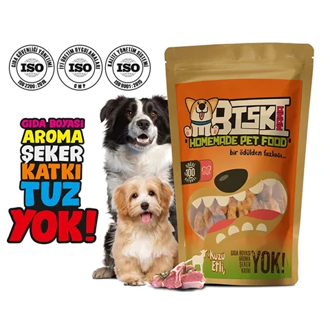 Biskimama 100% Pure Lamb Meat Dog Treats, 80g Natural Biscuit