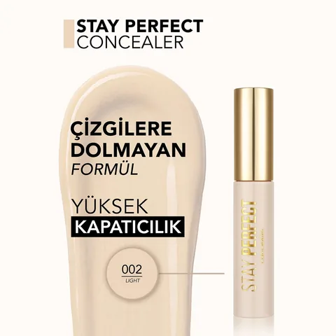 Flormar Stay Perfect Concealer No: 02 Light - High Coverage, Moisturizing