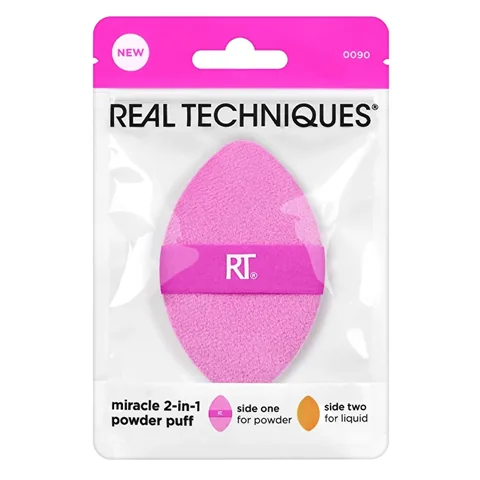Real Techniques Miracle Double-Sided Makeup Puff - Vegan Sponge
