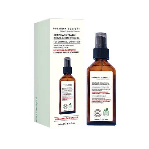 Бразильское кератиновое масло для восстановления и гладкости Botanica Comfort 100 мл