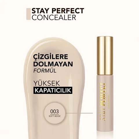 Кремовый консилер Flormar Stay Perfect № 03 Мягкий бежевый