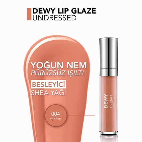 Flormar Dewy Lip Glaze Gloss - No. 004 Moisture &amp; Shine