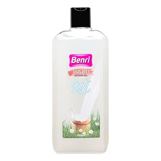 Benri جل الاستحمام بحليب الماعز من بينري 750 مل مغذي ومرطب