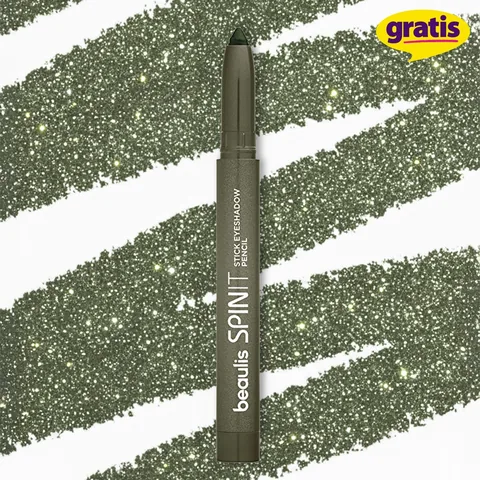 Beaulis Spin It Stick Eyeshadow - 711 Moss Green, Long-lasting Pigment