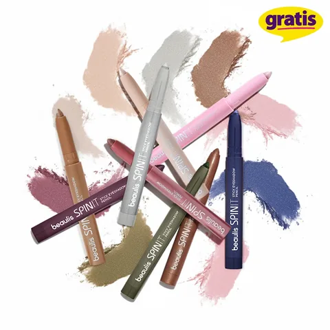 Beaulis Spin It Stick Eyeshadow - 711 Moss Green, Long-lasting Pigment