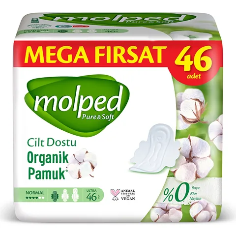 Molped Pure & Soft Normal Binden Mega Pack - 46 Stück