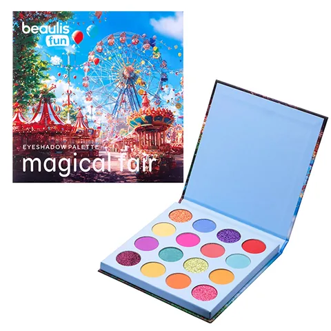 Палитра теней для век Beaulis Magical Fair 16 цветов - Радужные оттенки
