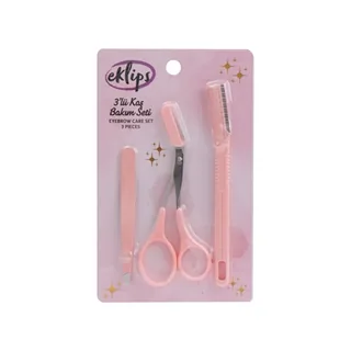 Eklips Eyebrow Care Set: Razor, Scissors & Tweezers Kit