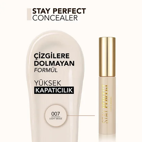 Flormar Stay Perfect Concealer 007 Hellbeige