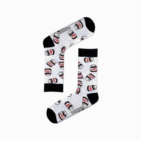 Carnaval Fast Food Sock Set - 5-Piece Cotton Blend Socks