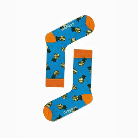 Carnaval Summer Fruits 5-Pack Cotton Patterned Socks