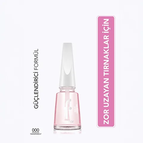 Flormar Max Length Nail Polish Base - Nourishing &amp; Transparent