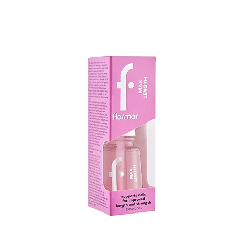 Flormar Max Length Nail Polish Base - Nourishing &amp; Transparent