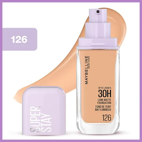 Maybelline Super Stay Lumi Matte Foundation - 30h Tragekomfort, 126