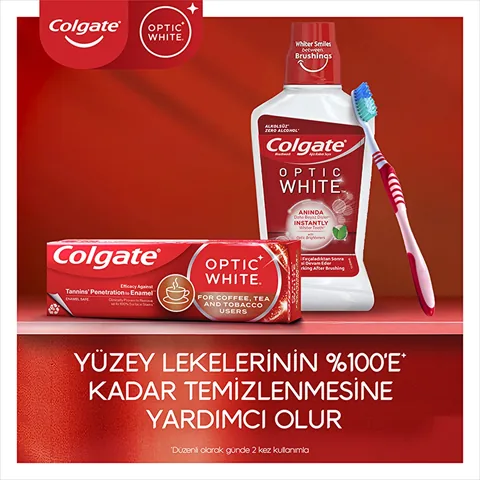 Colgate Optic White Toothpaste for Coffee &amp; Tea Stains 75ml