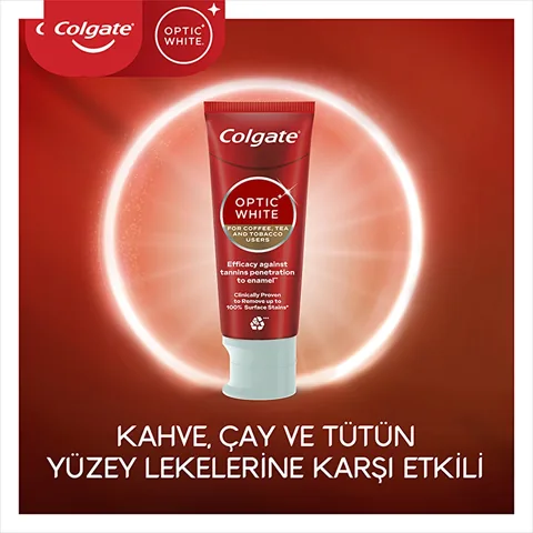 Colgate Optic White Toothpaste for Coffee &amp; Tea Stains 75ml