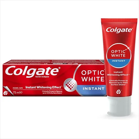 Colgate معجون أسنان كولجيت أوبتيك وايت للتبييض الفوري ٧٥ مل نعناع