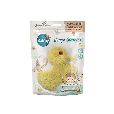 Balmy Duck Baby-Badeschwamm - weich, hypoallergen und in lustigen Formen