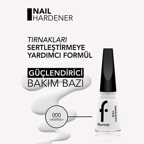 Flormar AHA Nail Hardener Base - Strengthens &amp; Protects Nails