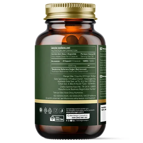 Naturagen Vity Vegan Bromelain 1000mg - Digestive &amp; Joint Support