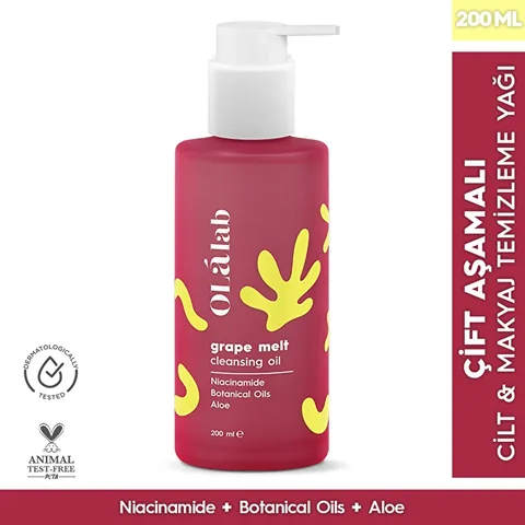 Olalab Facial Cleansing Oil Grape Melt 200 ml