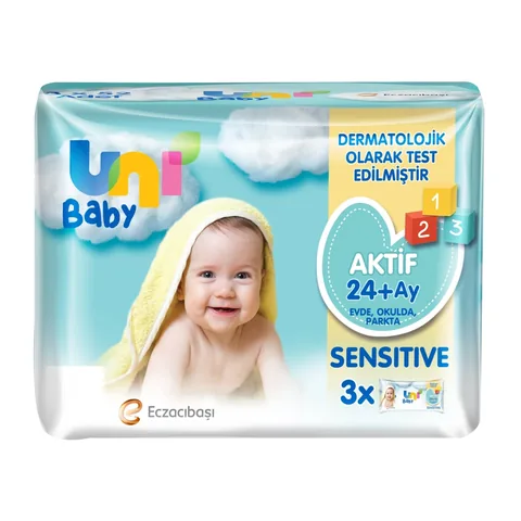 Uni Baby Active Sensitive Feuchttücher 24+ Monate