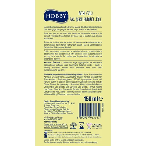 Hobby Herbal Jelly Nettle &amp; Chamomile 150 ml