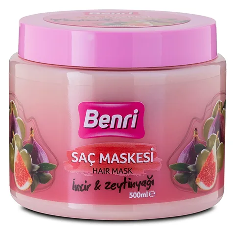 Маска для волос с инжиром и оливковым маслом 500 мл от Benri
