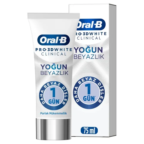 معجون أسنان برو 3D وايت كلينيكال إنتنس وايتنينغ 75 مل من أورال-بي Oral-B