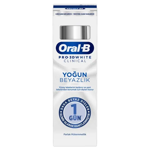 معجون أسنان برو 3D وايت كلينيكال إنتنس وايتنينغ 75 مل من أورال-بي Oral-B