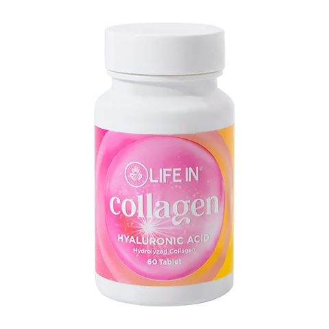 Life In Kollagen Tabletten mit Vitamin C & Hyaluronsäure - 60 Stück